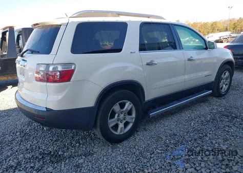 2008 GMC Acadia Slt-1 from USA, damaged, VIN 1GKER23708J161989